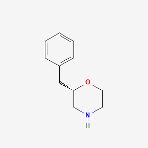 (S)-2-Benzylmorpholine chemical structure (CAS 947687-18-5)