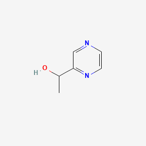 1-(Pyrazin-2-yl)ethanol chemical structure (CAS 94777-52-3)