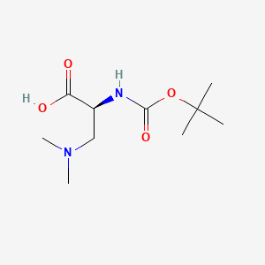 N-Boc-3-dimethylamino-L-alanine chemical structure (CAS 94778-71-9)