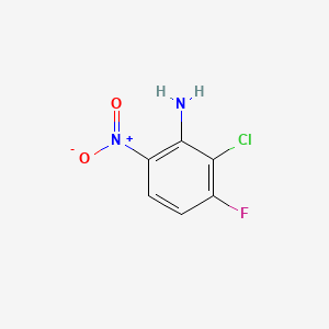 2-Chloro-3-fluoro-6-nitroaniline chemical structure (CAS 948014-34-4)