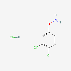 O-(3,4-Dichlorophenyl)hydroxylamine hydrochloride chemical structure (CAS 94831-82-0)