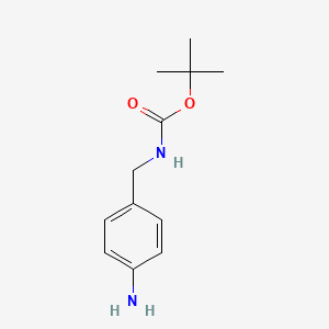 4-(N-Boc-Aminomethyl)aniline chemical structure (CAS 94838-55-8)