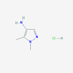 1,5-Dimethyl-1H-pyrazol-4-amine xhydrochloride chemical structure (CAS 948571-57-1)