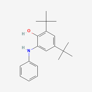 2,4-Di-tert-butyl-6-(phenylamino)phenol chemical structure (CAS 94876-25-2)
