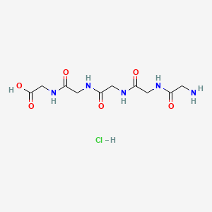 Glycylglycylglycylglycylglycine hydrochloride chemical structure (CAS 948857-55-4)