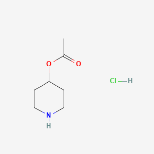 Piperidin-4-yl acetate hydrochloride chemical structure (CAS 94886-04-1)