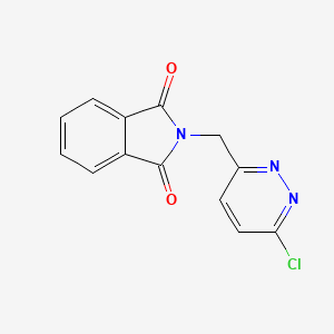 2-((6-Chloropyridazin-3-yl)methyl)isoindoline-1,3-dione chemical structure (CAS 948996-03-0)