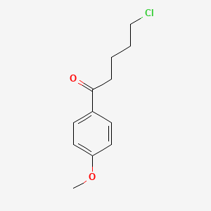 5-Chloro-1-(4-methoxyphenyl)-1-oxopentane chemical structure (CAS 949-06-4)