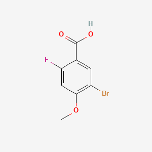 5-Bromo-2-fluoro-4-methoxybenzoic acid chemical structure (CAS 949014-42-0)