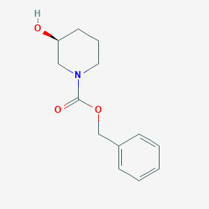(S)-1-Cbz-3-hydroxypiperidine chemical structure (CAS 94944-69-1)