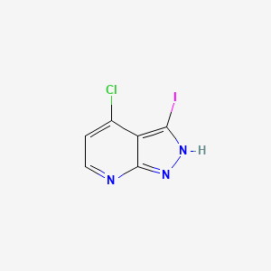 4-Chloro-3-iodo-1H-pyrazolo[3,4-b]pyridine chemical structure (CAS 949558-30-9)