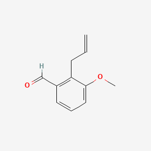 2-Allyl-3-methoxybenzaldehyde chemical structure (CAS 94956-98-6)