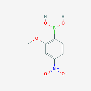 (2-Methoxy-4-nitrophenyl)boronic acid chemical structure (CAS 949892-13-1)