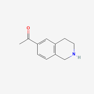 1-(1,2,3,4-Tetrahydroisoquinolin-6-yl)ethanone chemical structure (CAS 949922-27-4)