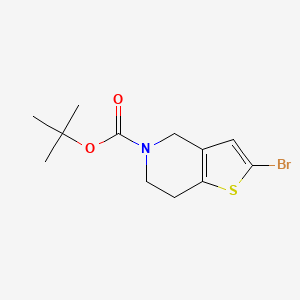 tert-Butyl 2-bromo-6,7-dihydrothieno[3,2-c]pyridine-5(4H)-carboxylate chemical structure (CAS 949922-62-7)