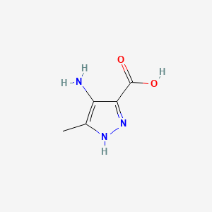 4-Amino-3-methyl-1H-pyrazole-5-carboxylic acid chemical structure (CAS 94993-81-4)