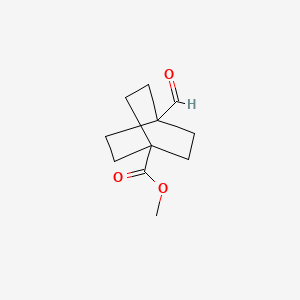 Methyl 4-formylbicyclo[2.2.2]octane-1-carboxylate chemical structure (CAS 94994-25-9)
