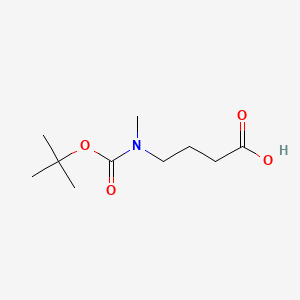 4-((tert-Butoxycarbonyl)(methyl)amino)butanoic acid chemical structure (CAS 94994-39-5)