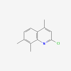 2-Chloro-4,7,8-trimethylquinoline chemical structure (CAS 950037-24-8)