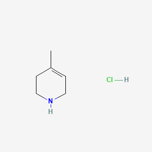 4-Methyl-1,2,3,6-tetrahydropyridine hydrochloride chemical structure (CAS 95019-16-2)
