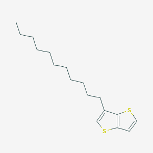 3-Undecylthieno[3,2-b]thiophene chemical structure (CAS 950223-97-9)