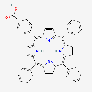 5-(4-CArboxyphenyl)-10,15,20-triphenylporphyrin chemical structure (CAS 95051-10-8)