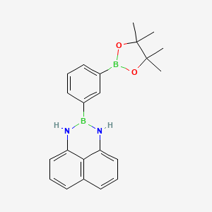 2-(3-(4,4,5,5-Tetramethyl-1,3,2-dioxaborolan-2-yl)phenyl)-2,3-dihydro-1H-naphtho[1,8-de][1,3,2]diazaborinine chemical structure (CAS 950511-17-8)