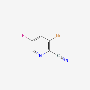 3-Bromo-5-fluoropicolinonitrile chemical structure (CAS 950670-18-5)