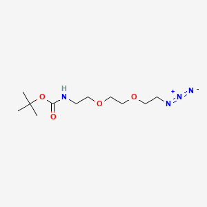 tert-Butyl (2-(2-(2-azidoethoxy)ethoxy)ethyl)carbamate chemical structure (CAS 950683-55-3)
