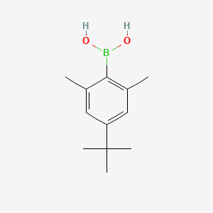 (4-(tert-Butyl)-2,6-dimethylphenyl)boronic acid chemical structure (CAS 950778-38-8)