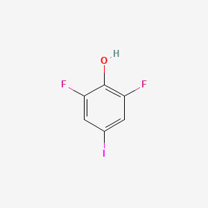 2,6-Difluoro-4-iodophenol chemical structure (CAS 950858-06-7)