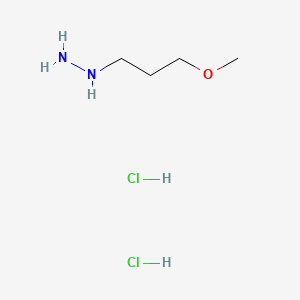 (3-Methoxypropyl)hydrazine dihydrochloride chemical structure (CAS 950859-80-0)