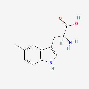 2-Amino-3-(5-methyl-1H-indol-3-yl)propanoic acid chemical structure (CAS 951-55-3)