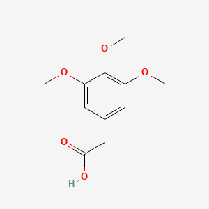 3,4,5-Trimethoxyphenylacetic acid chemical structure (CAS 951-82-6)