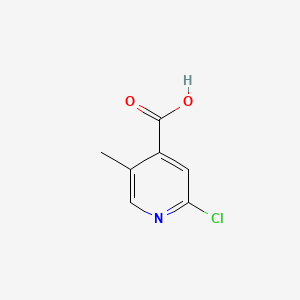 2-Chloro-5-methylisonicotinic acid chemical structure (CAS 951030-56-1)