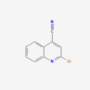 2-Bromoquinoline-4-carbonitrile chemical structure (CAS 95104-24-8)