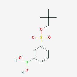 (3-((Neopentyloxy)sulfonyl)phenyl)boronic acid chemical structure (CAS 951233-64-0)