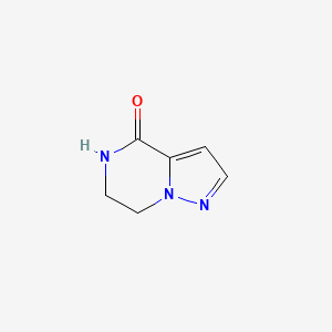 6,7-Dihydropyrazolo[1,5-a]pyrazin-4(5H)-one chemical structure (CAS 951626-38-3)