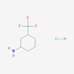 3-(Trifluoromethyl)cyclohexanamine hydrochloride chemical structure (CAS 951627-67-1)