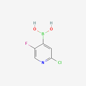 2-Chloro-5-fluoropyridine-4-boronic Acid chemical structure (CAS 951677-47-7)