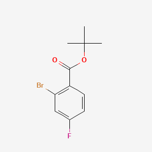 tert-Butyl 2-bromo-4-fluorobenzoate chemical structure (CAS 951884-50-7)