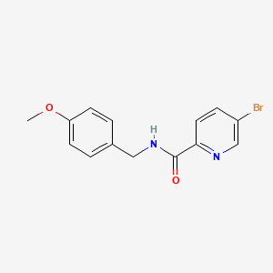 5-Bromo-N-(4-methoxybenzyl)picolinamide chemical structure (CAS 951885-02-2)