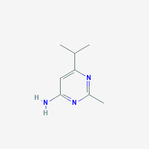 4-Amino-6-isopropyl-2-methylpyrimidine chemical structure (CAS 95206-97-6)