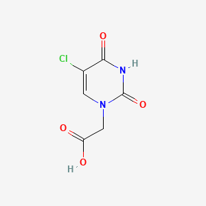 2-(5-Chloro-2,4-dioxo-3,4-dihydropyrimidin-1(2H)-yl)acetic acid chemical structure (CAS 95209-81-7)