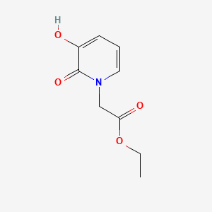 Ethyl 2-(3-hydroxy-2-oxopyridin-1(2H)-yl)acetate chemical structure (CAS 95215-70-6)