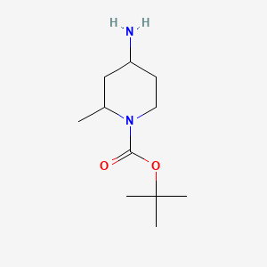 tert-Butyl 4-amino-2-methylpiperidine-1-carboxylate chemical structure (CAS 952182-04-6)