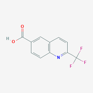 2-(Trifluoromethyl)quinoline-6-carboxylic acid chemical structure (CAS 952182-51-3)