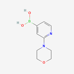 (2-Morpholinopyridin-4-yl)boronic acid chemical structure (CAS 952206-85-8)