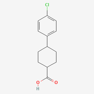 4-(4-Chlorophenyl)cyclohexanecarboxylic acid chemical structure (CAS 95233-37-7)