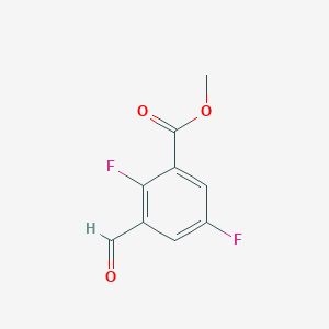 Methyl 2,5-difluoro-3-formylbenzoate chemical structure (CAS 952480-00-1)